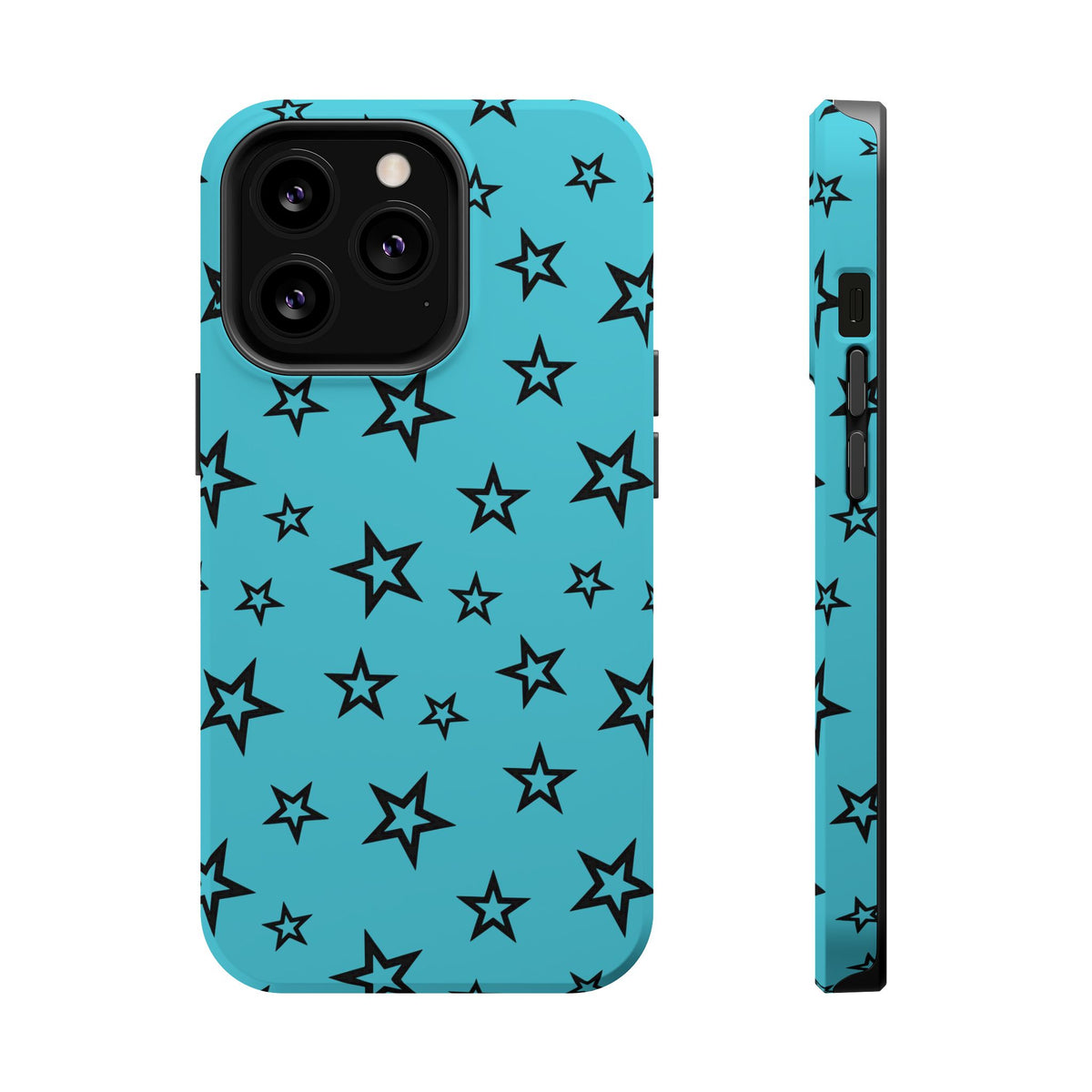 Turquoise Stars MagSafe Tough iPhone Case
