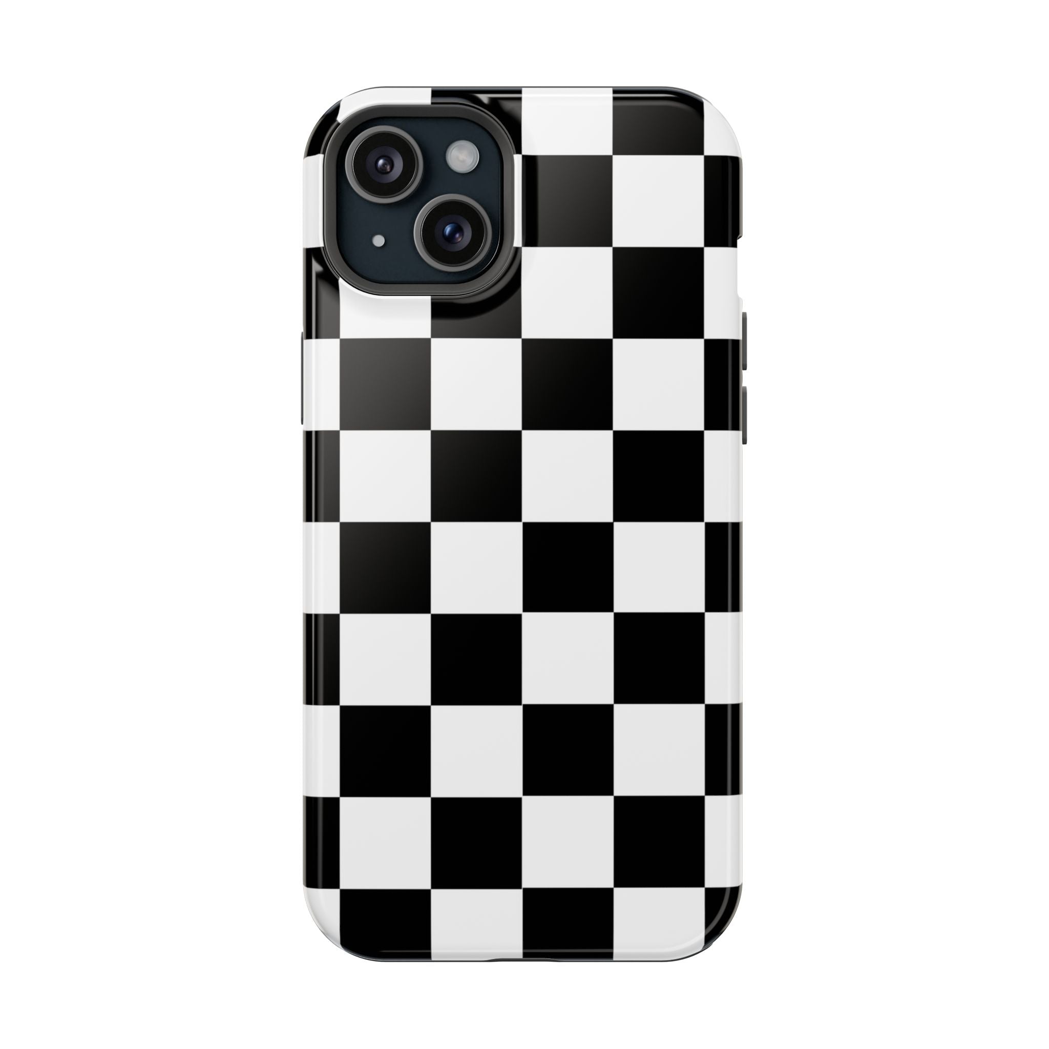Black Grid Tough iPhone Case