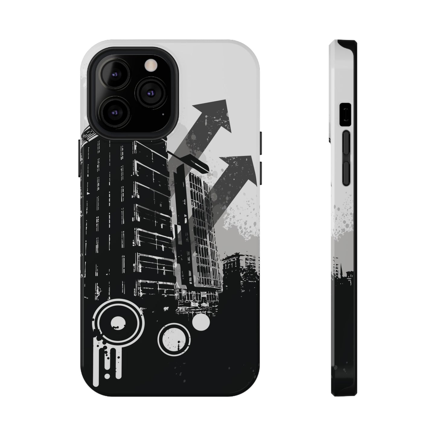 Monochrome City Tough iPhone Case