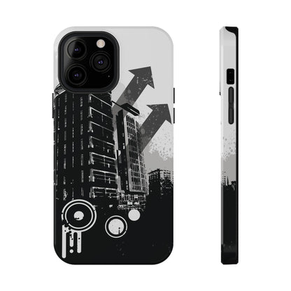 Monochrome City Tough iPhone Case