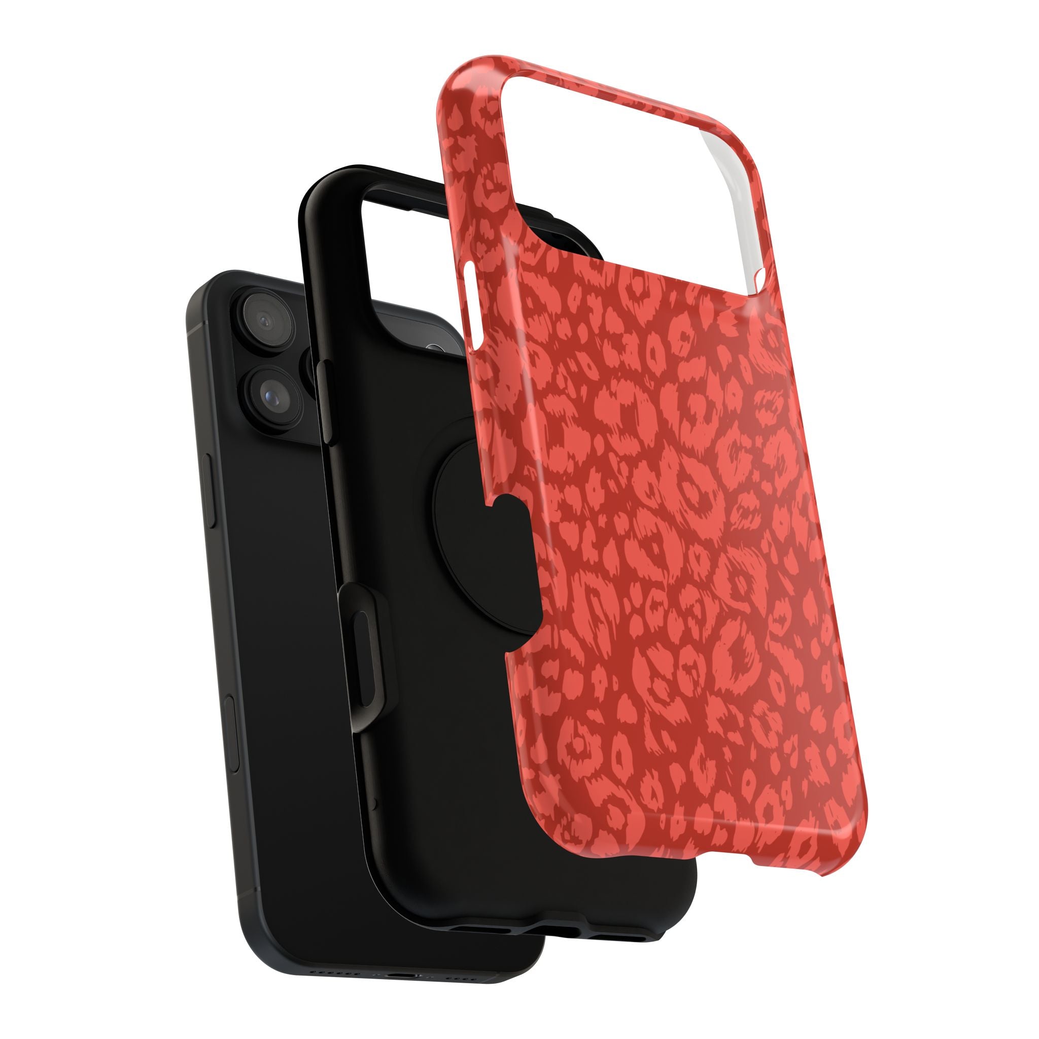 Red Leopard Tough iPhone Case