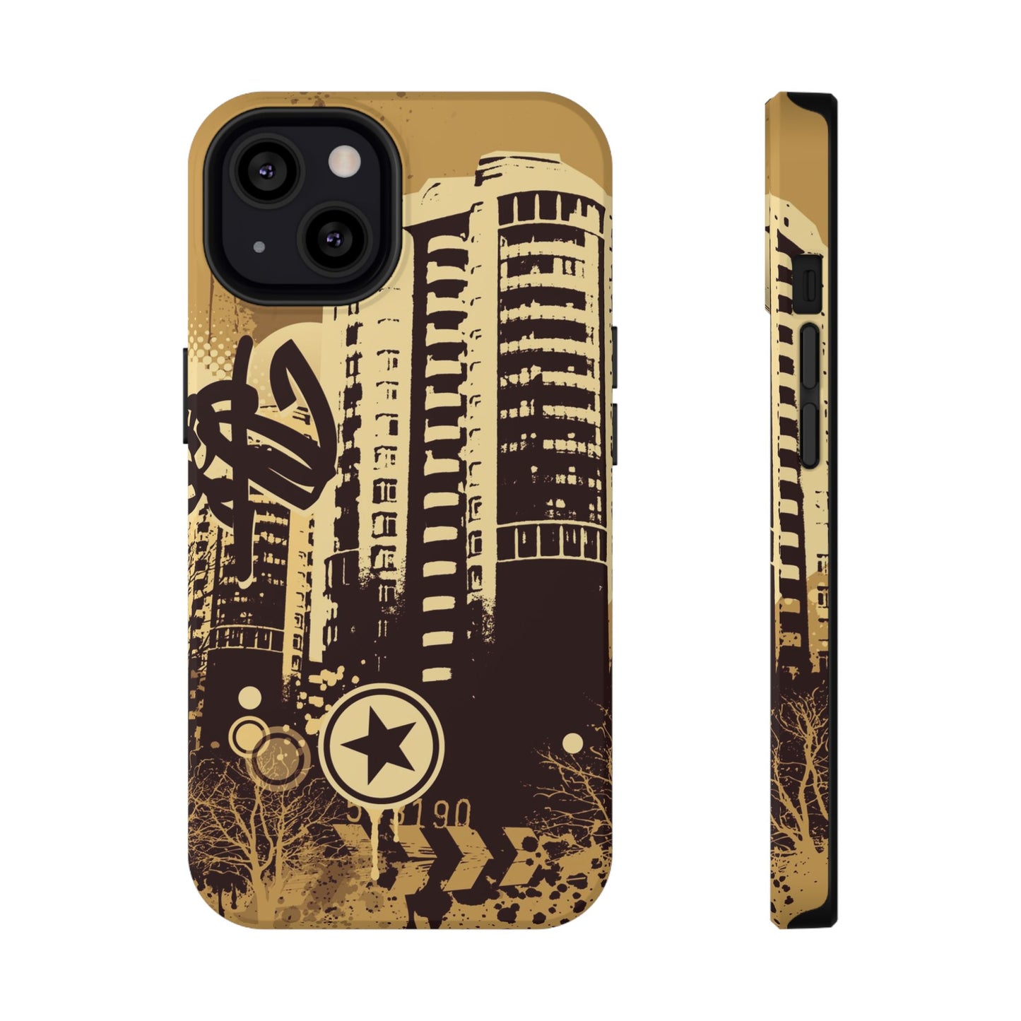 Brown City Tough iPhone Case
