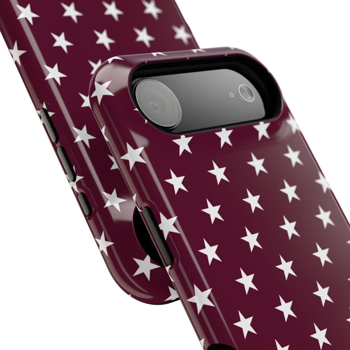 Maroon Stars Tough iPhone Case
