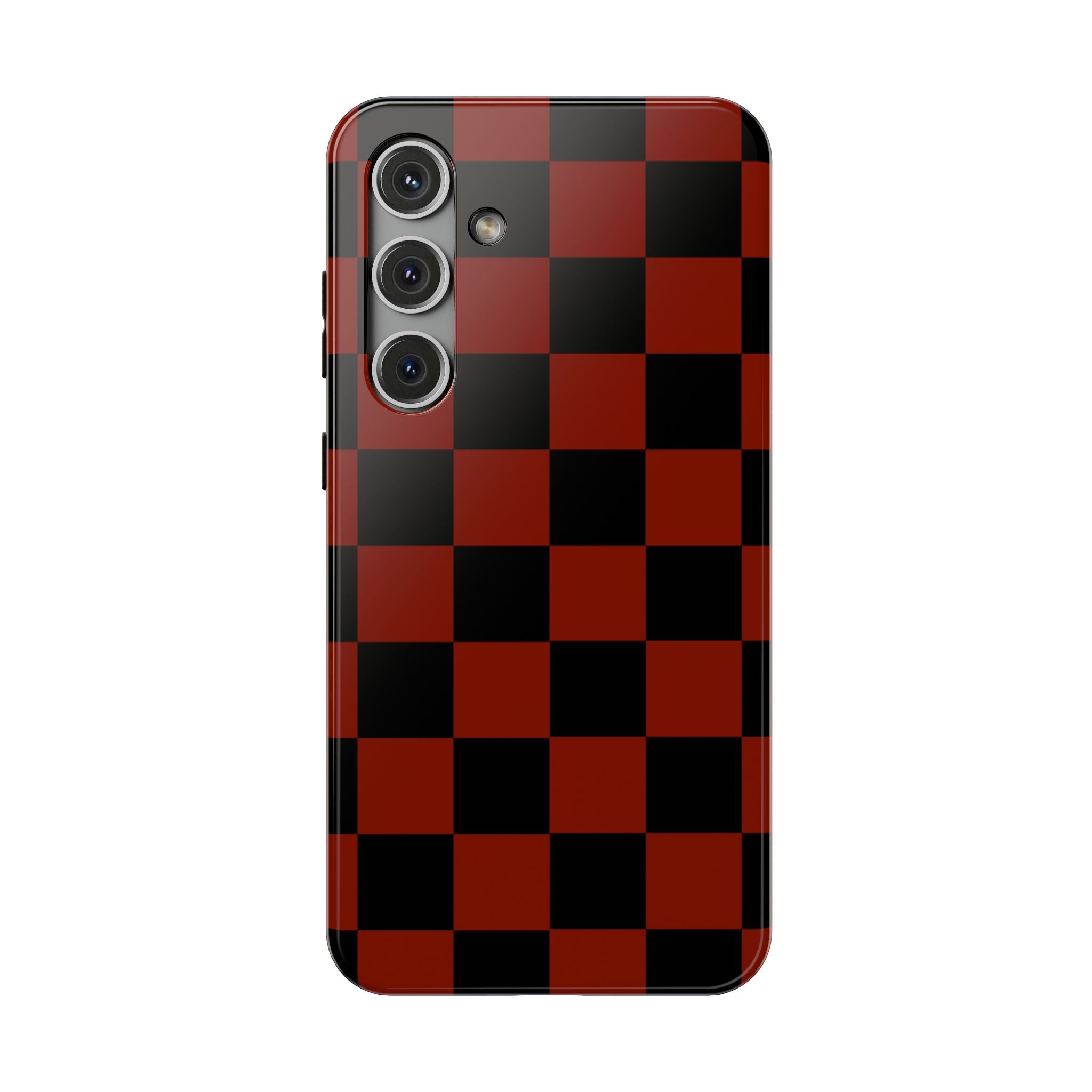Red Grid Tough Samsung Case