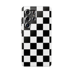 Black Grid Tough Samsung Case