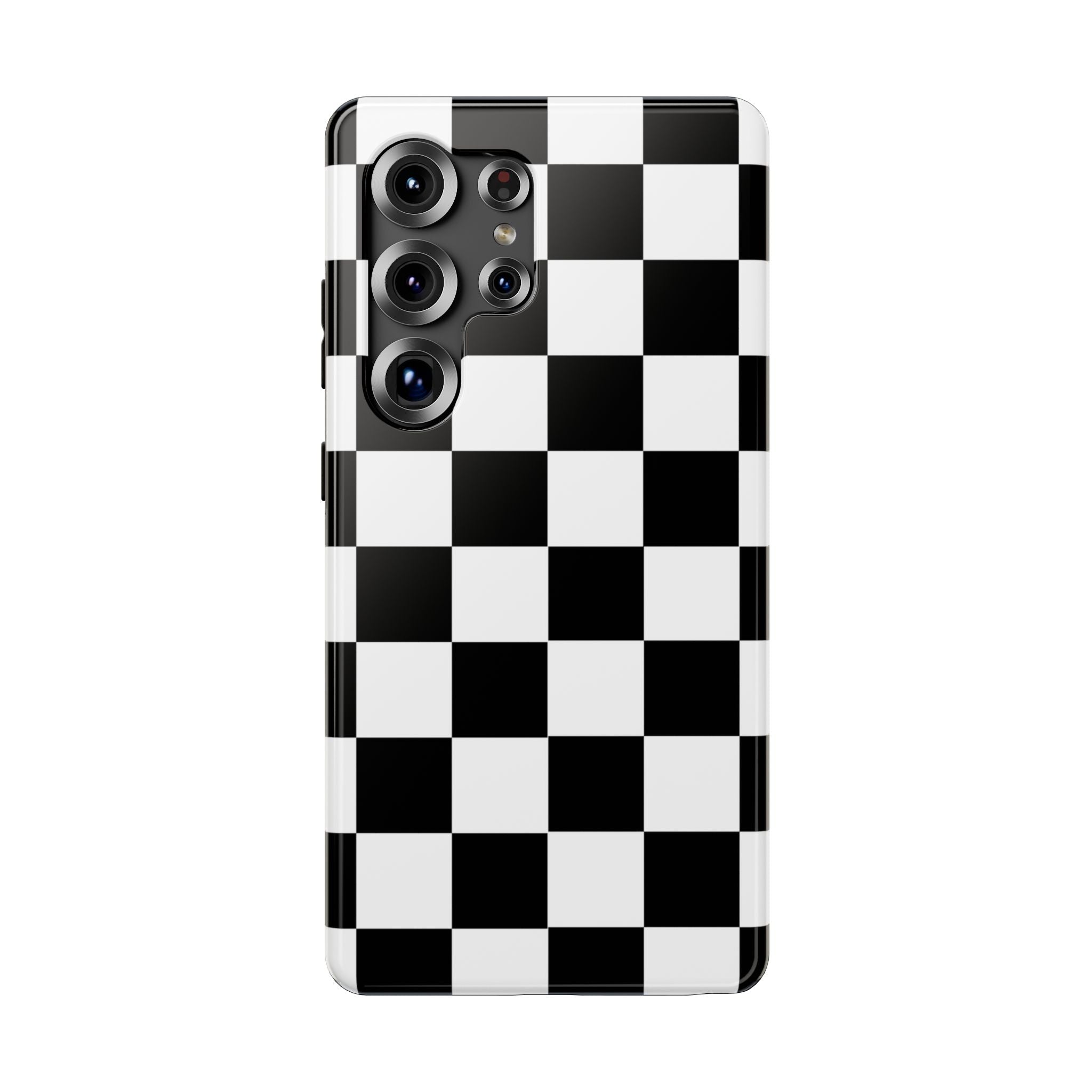Black Grid Tough Samsung Case