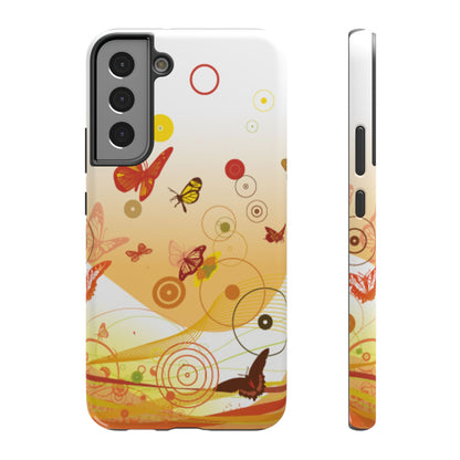 Brown Butterflies Tough Samsung Case