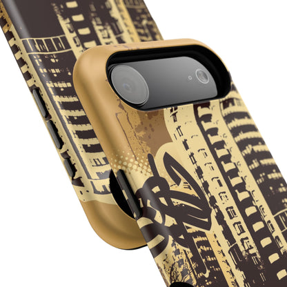 Brown City Tough iPhone Case