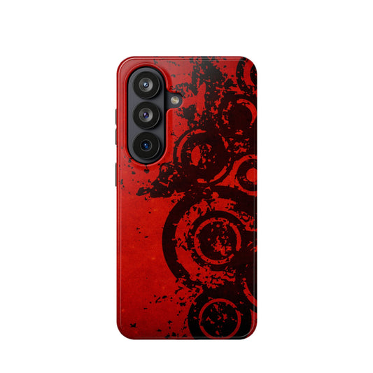 Red Circles Tough Samsung Case