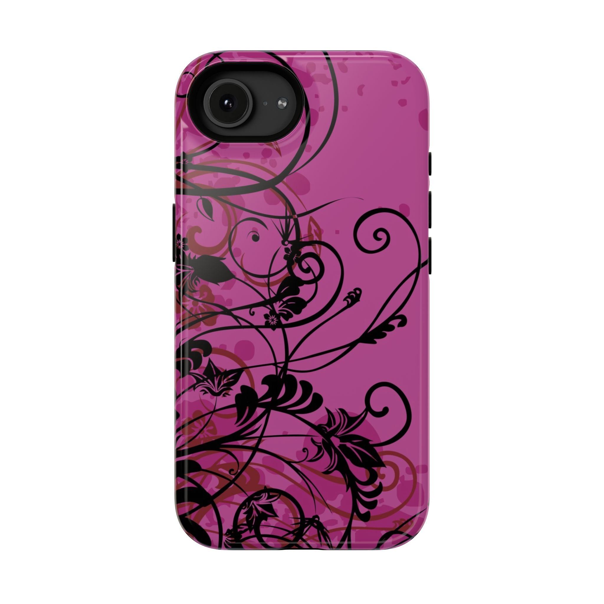 Midnight Petals Tough iPhone Case
