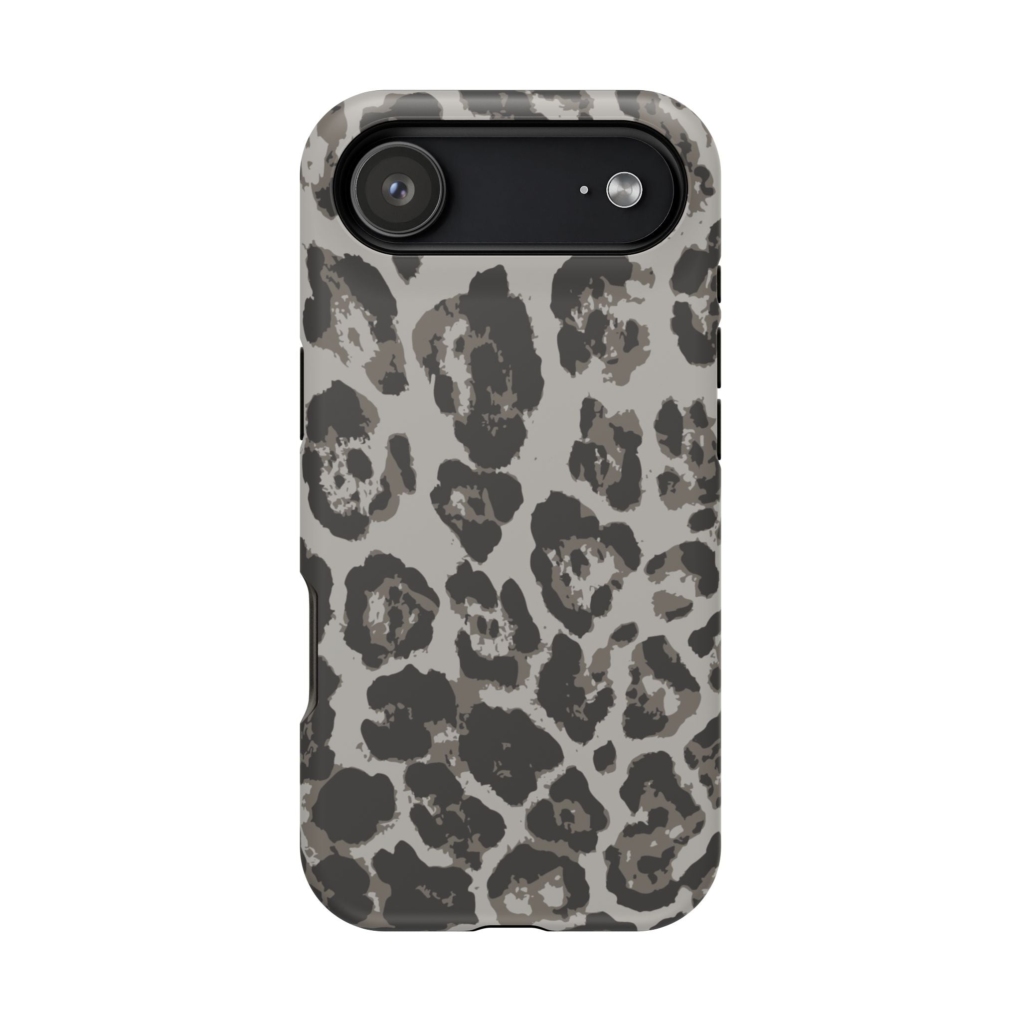 Grey Leopard Tough iPhone Case
