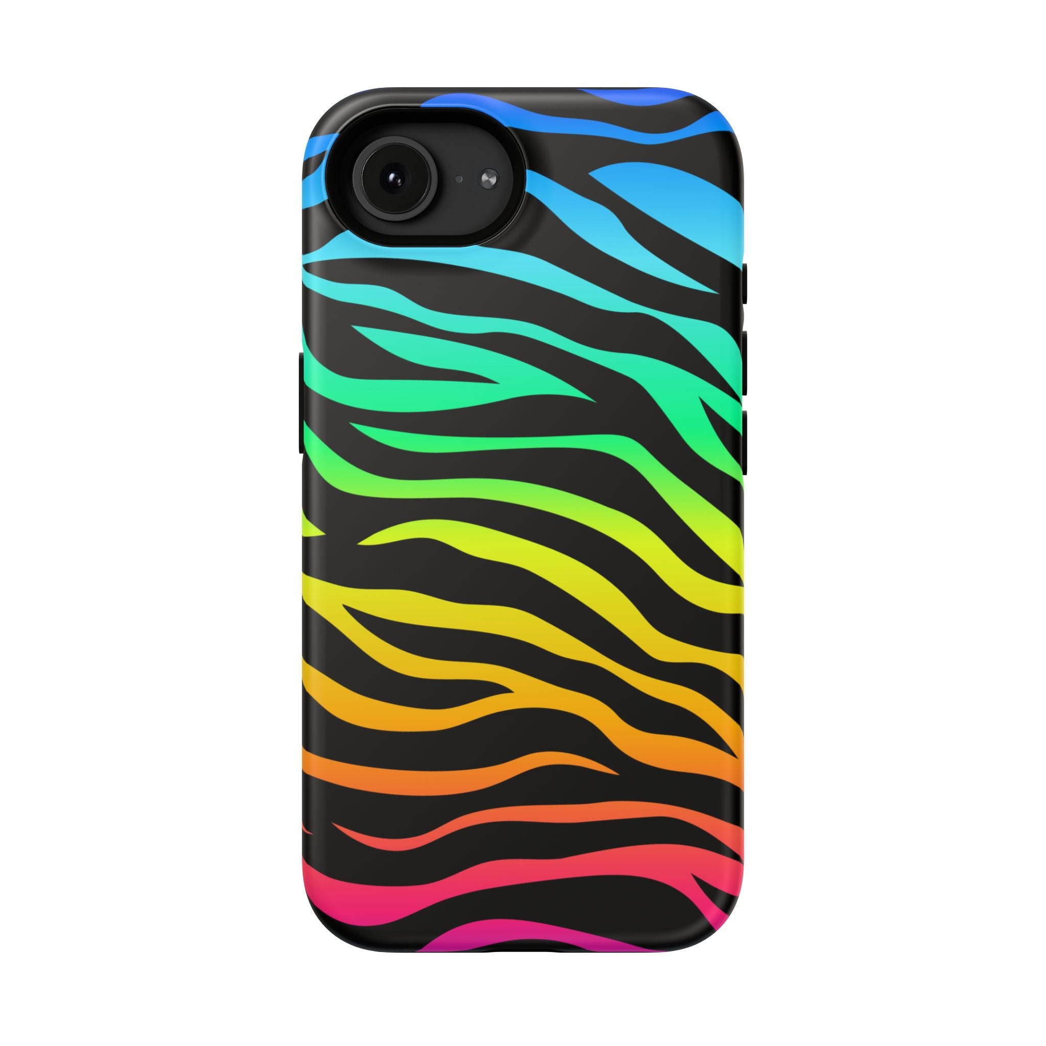 Neon Stripes Tough iPhone Case