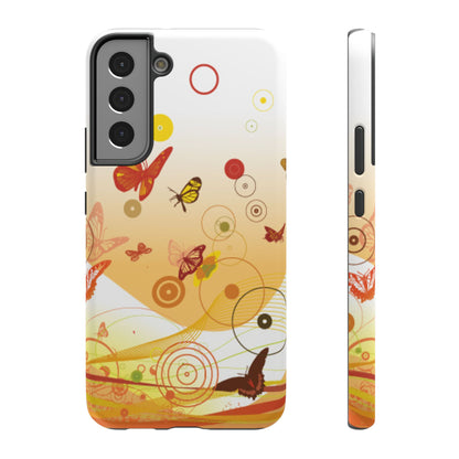 Brown Butterflies Tough Samsung Case