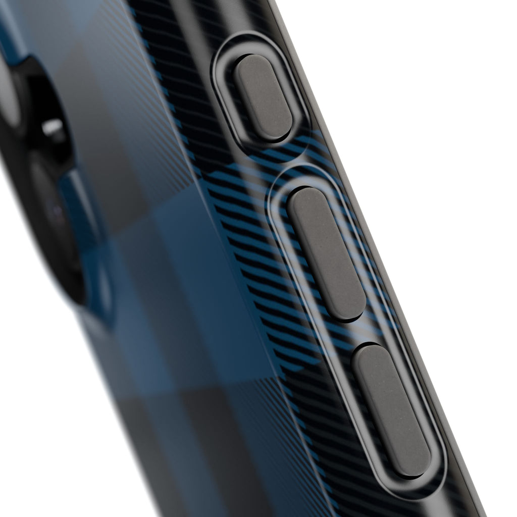 Blue Flannel Tough iPhone Case