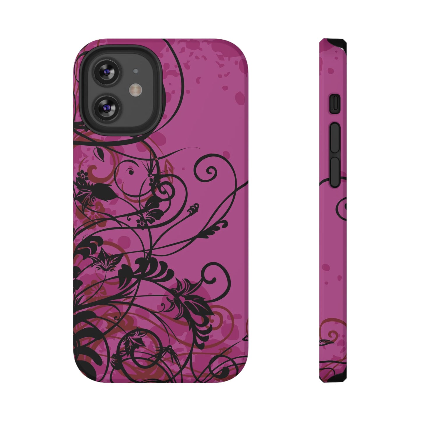 Midnight Petals Tough iPhone Case