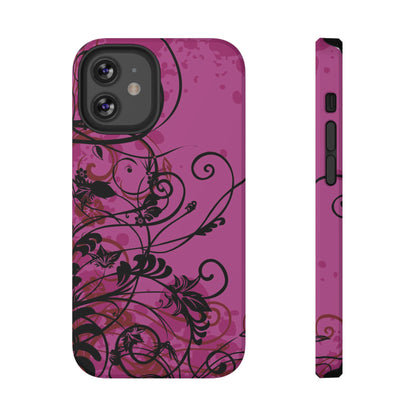 Midnight Petals Tough iPhone Case
