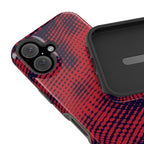 Red Static Tough iPhone Case