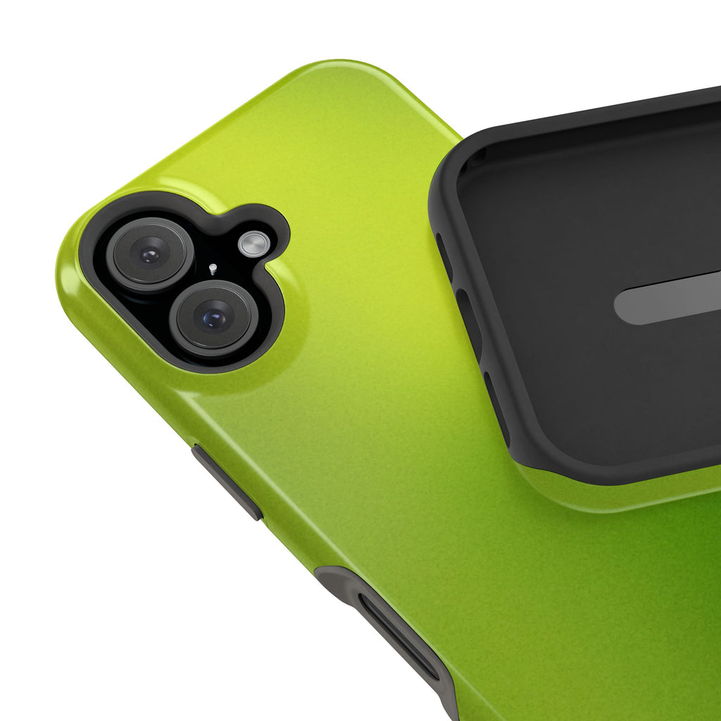 Lime Glow Tough iPhone Case