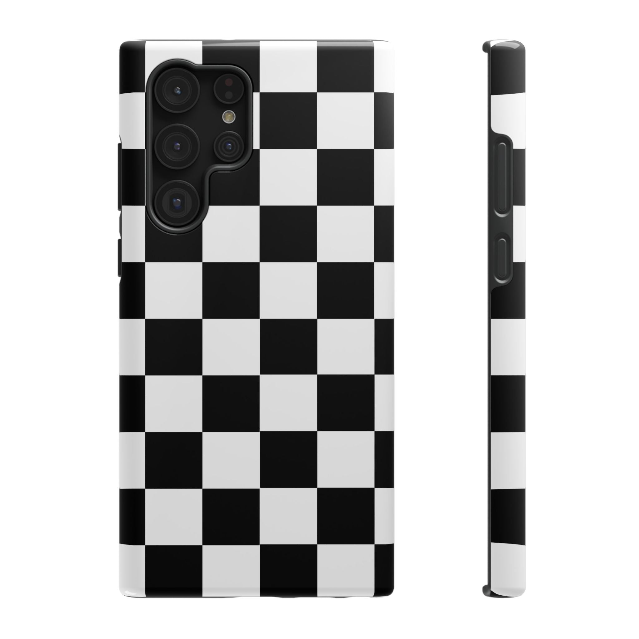 Black Grid Tough Samsung Case