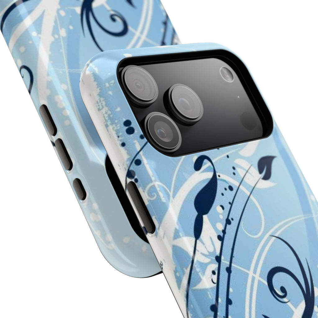 Bloom in Blue Tough iPhone Case