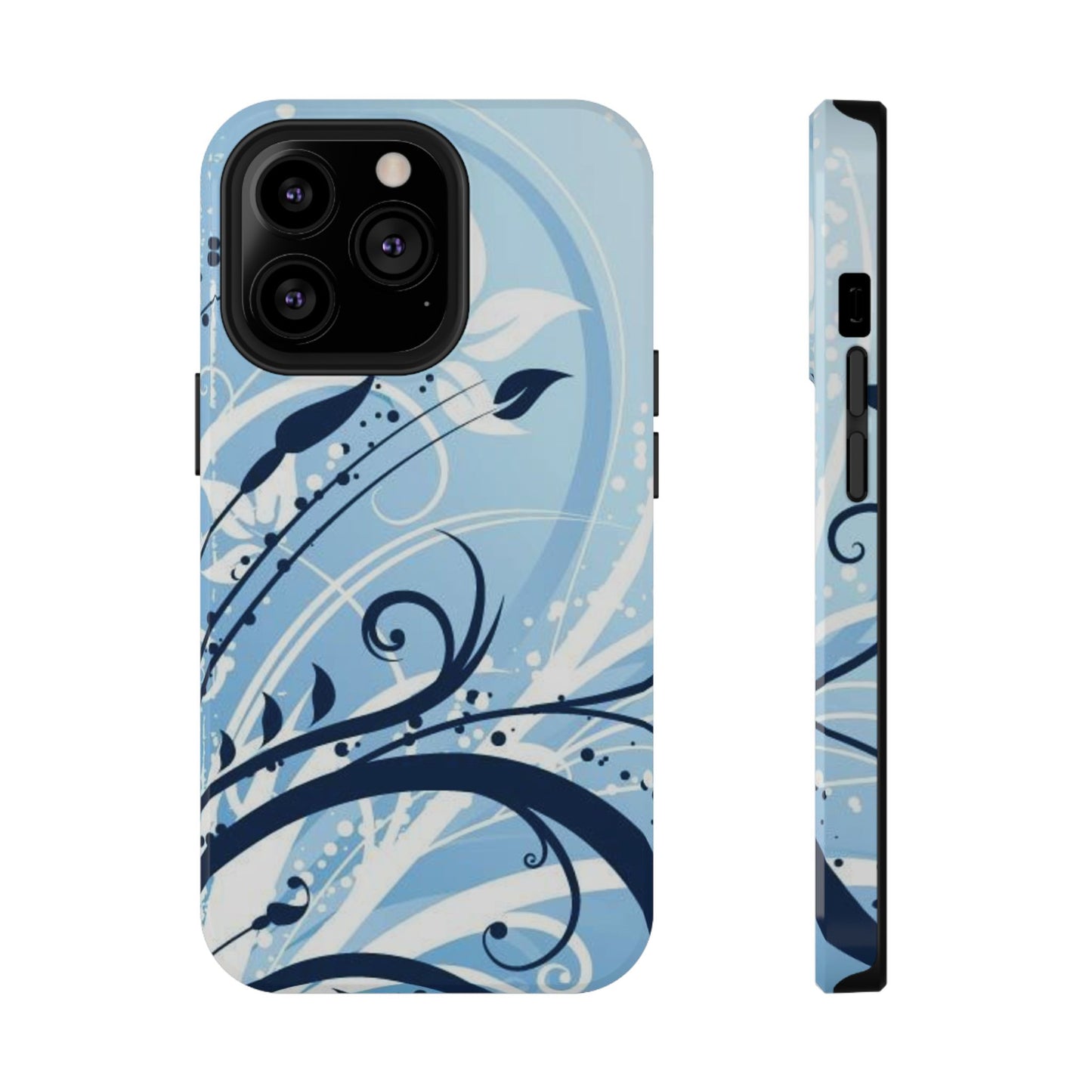 Bloom in Blue Tough iPhone Case