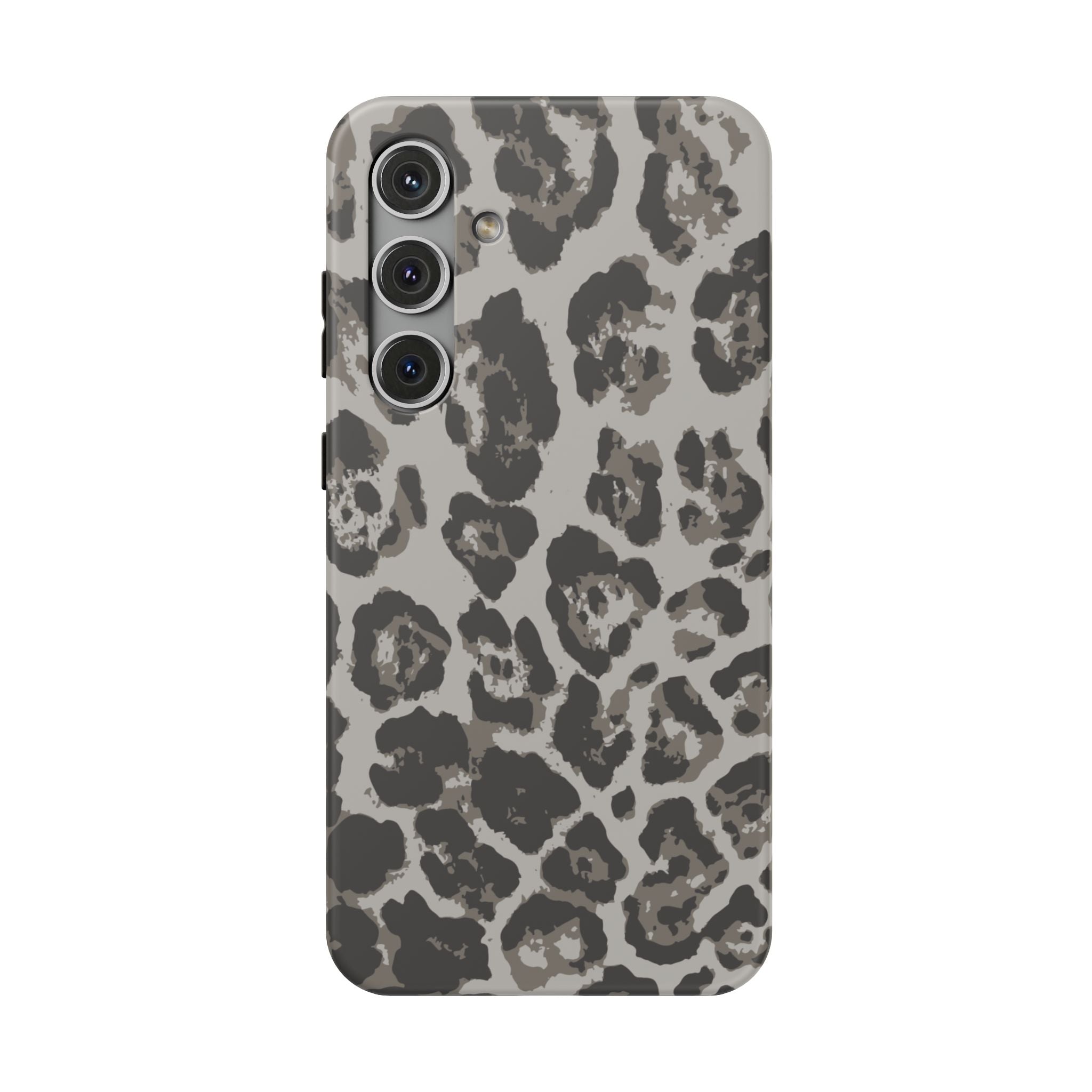 Grey Leopard Tough Samsung Case