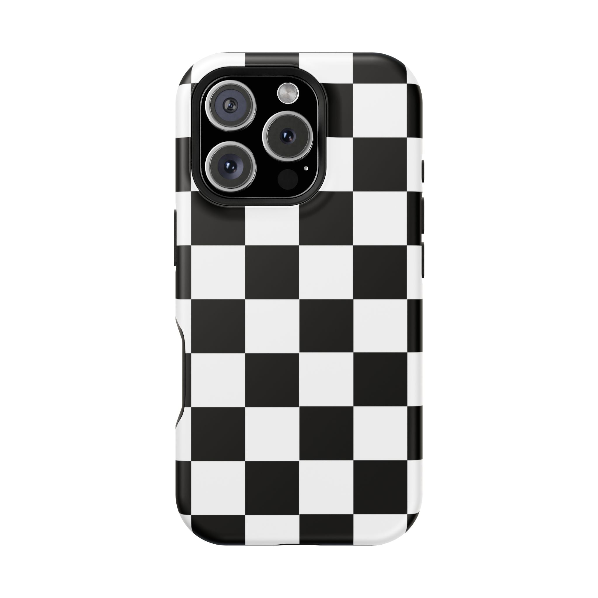 Black Grid Tough iPhone Case