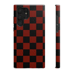 Red Grid Tough Samsung Case