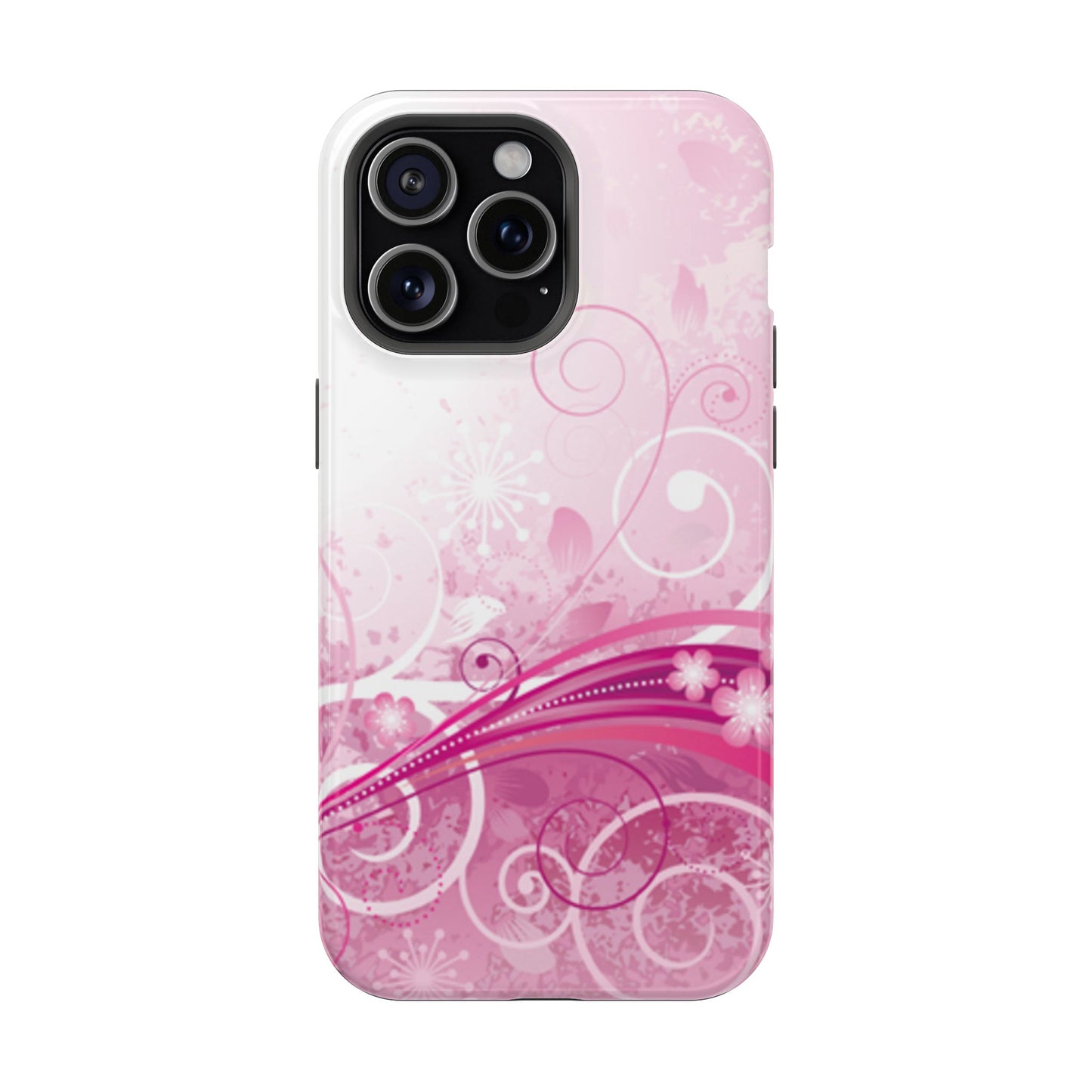 Pink Flowers Tough iPhone Case