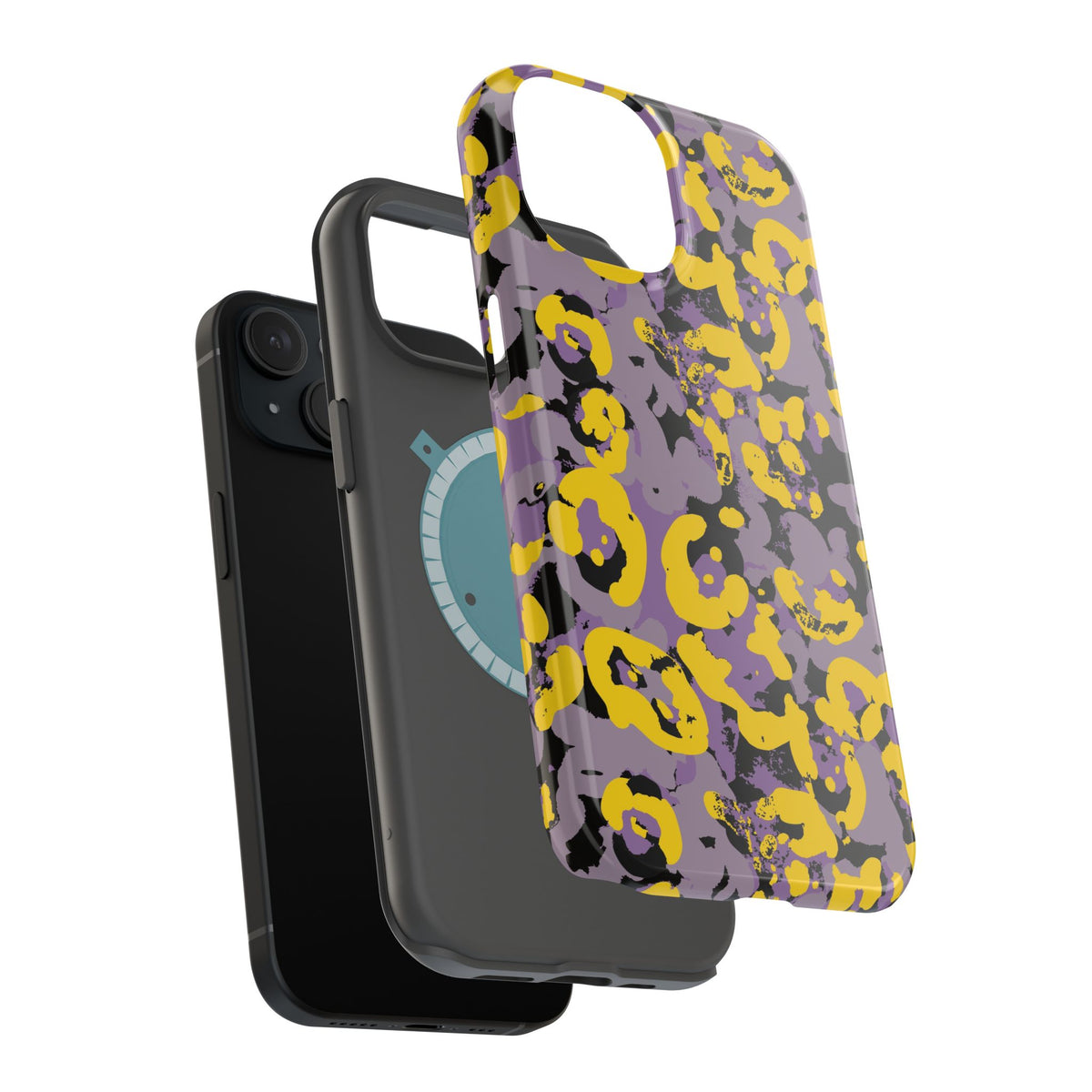 Yellow Leopard MagSafe Tough iPhone Case