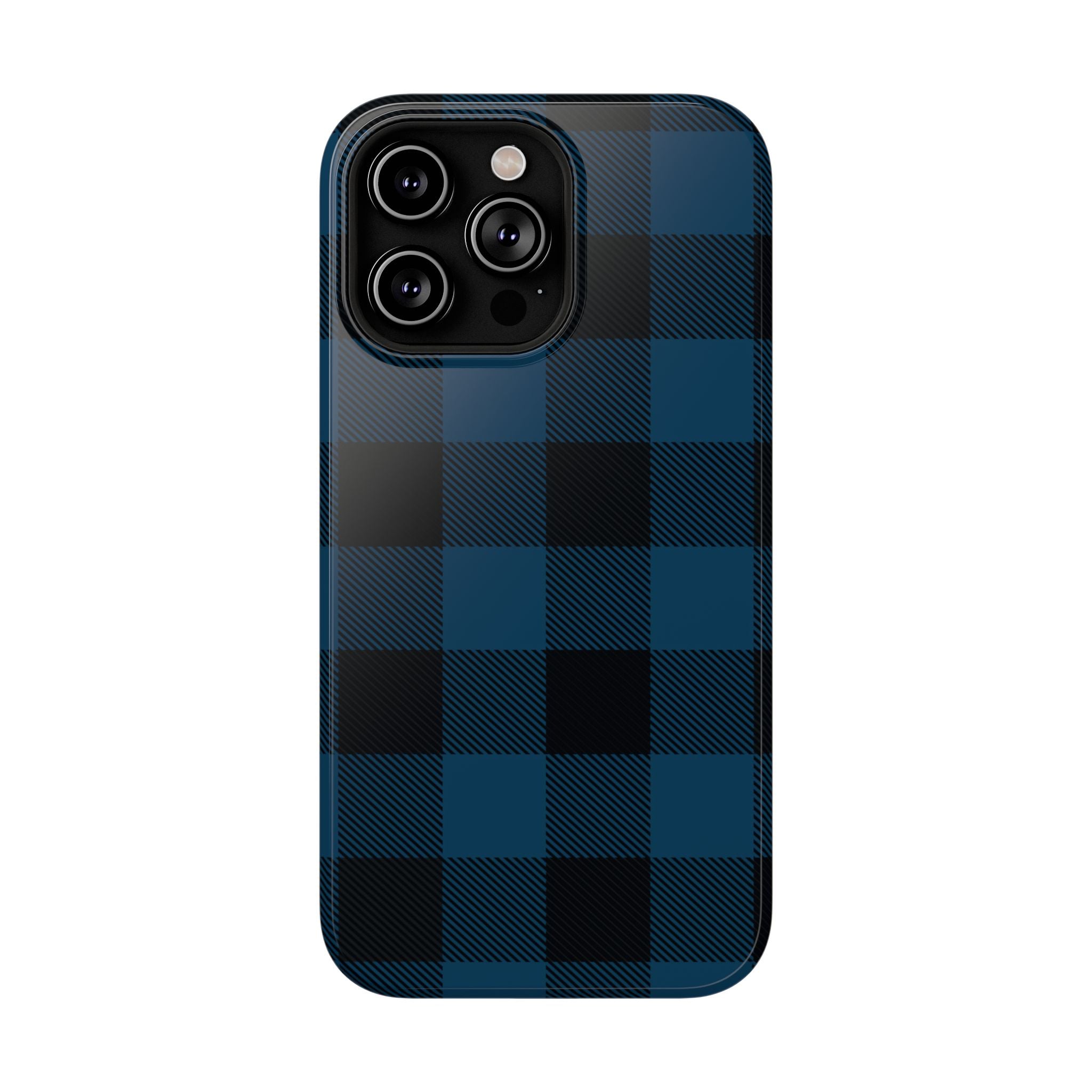 Blue Flannel Tough iPhone Case