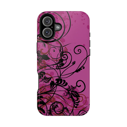Midnight Petals Tough iPhone Case
