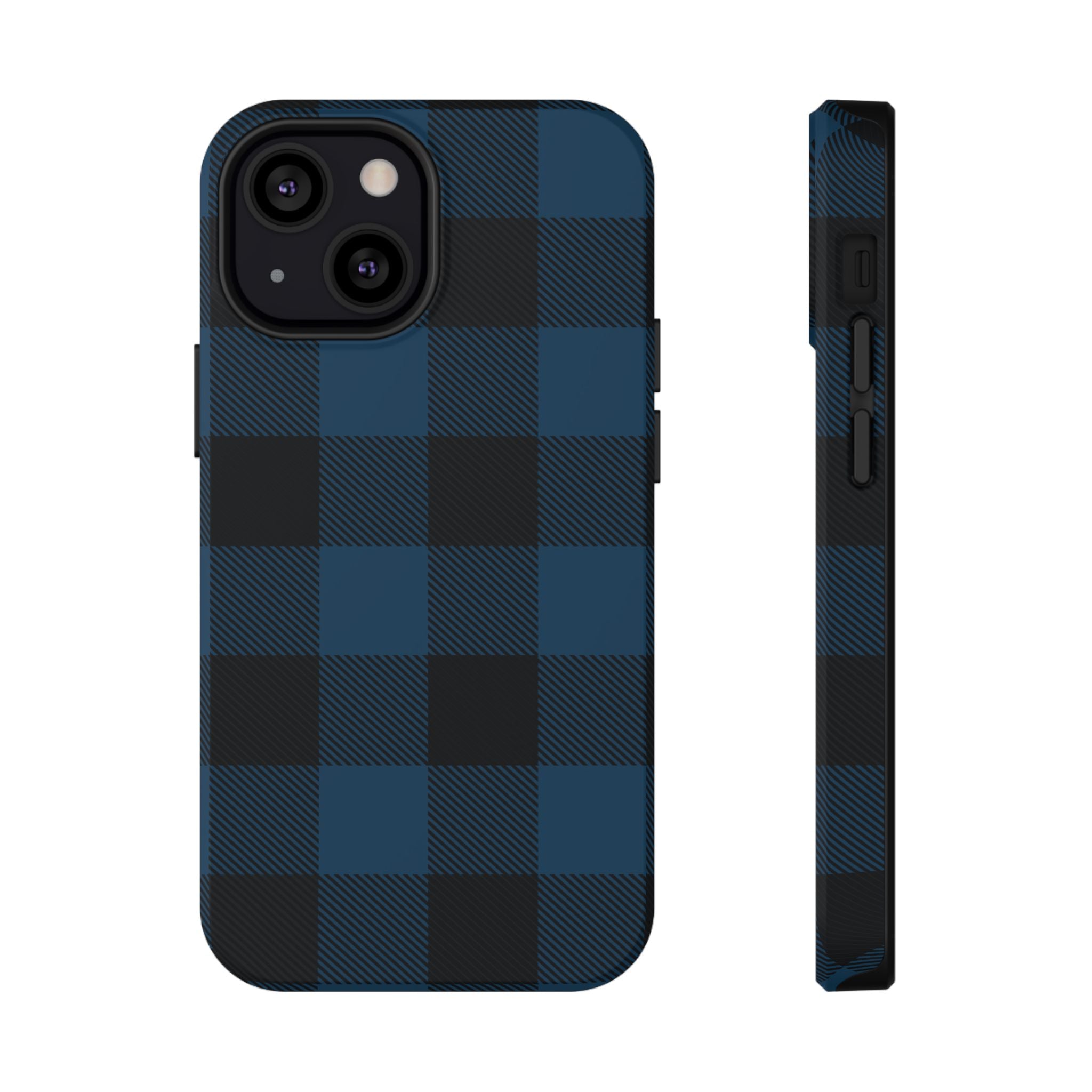Blue Flannel Tough iPhone Case