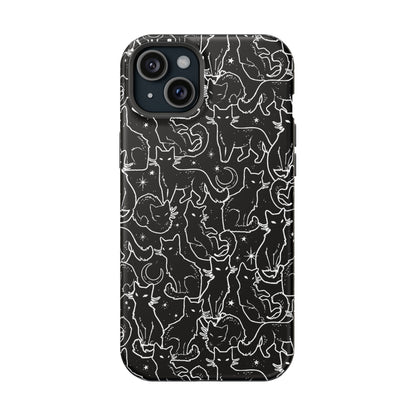 Black Cats MagSafe Tough iPhone Case