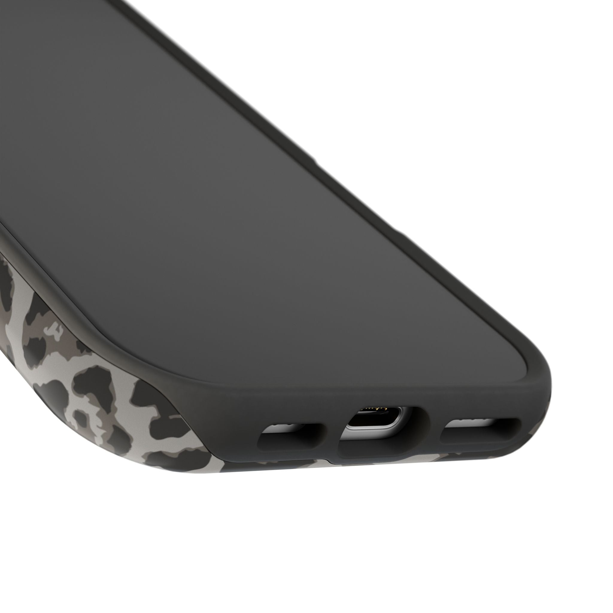 Grey Leopard Tough iPhone Case