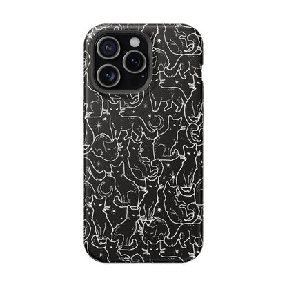Black Cats MagSafe Tough iPhone Case