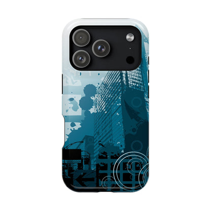Blue Noise MagSafe Tough iPhone Case