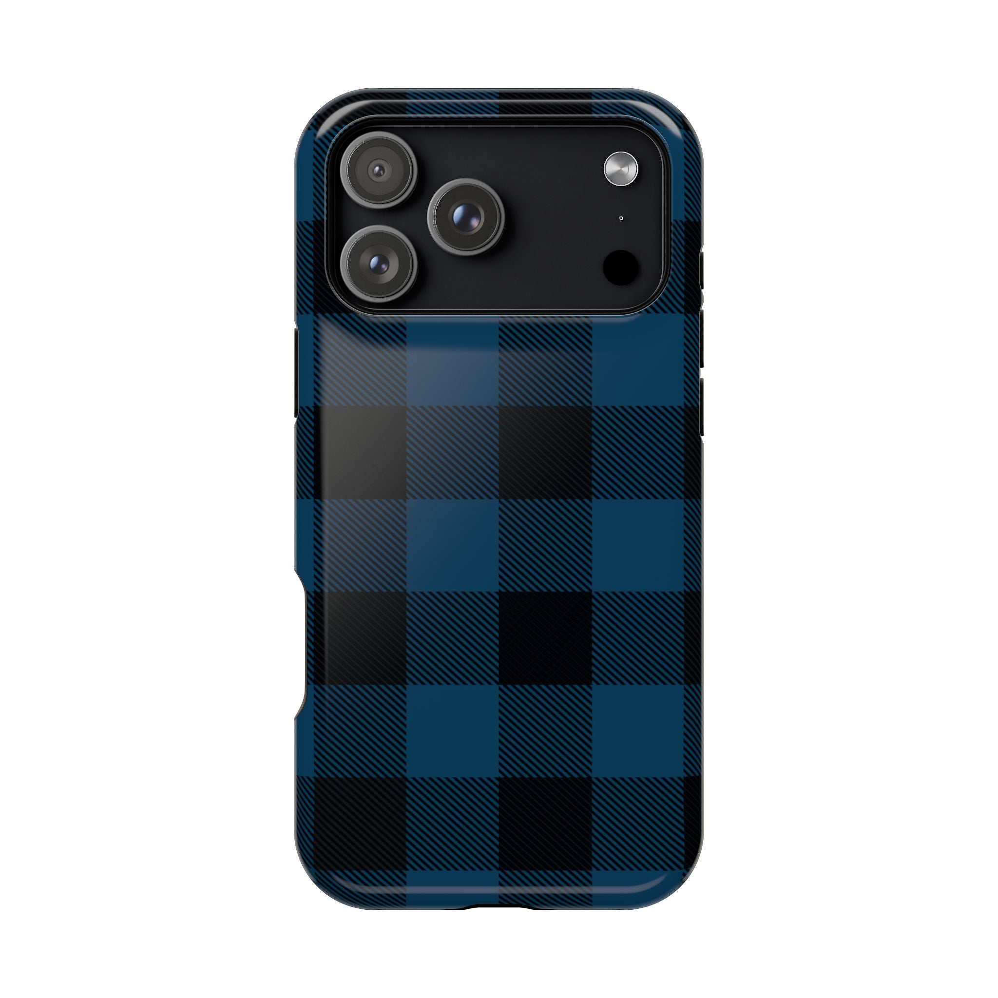 Blue Flannel Tough iPhone Case