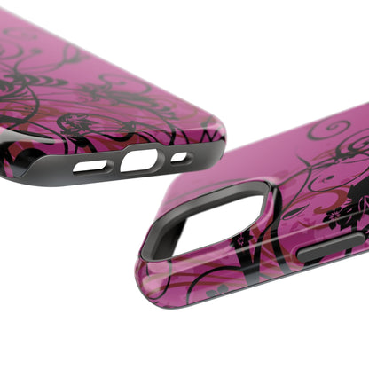 Midnight Petals Tough iPhone Case