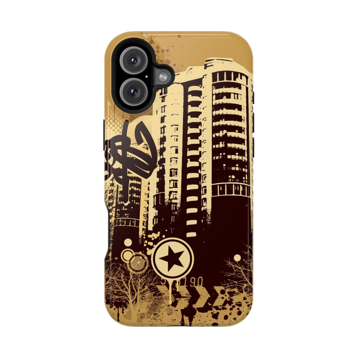 Brown City Tough iPhone Case