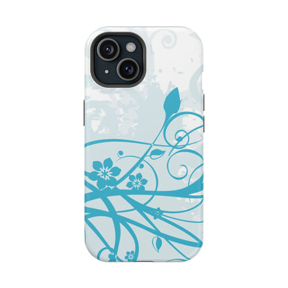 Blue Bloom Tough iPhone Case