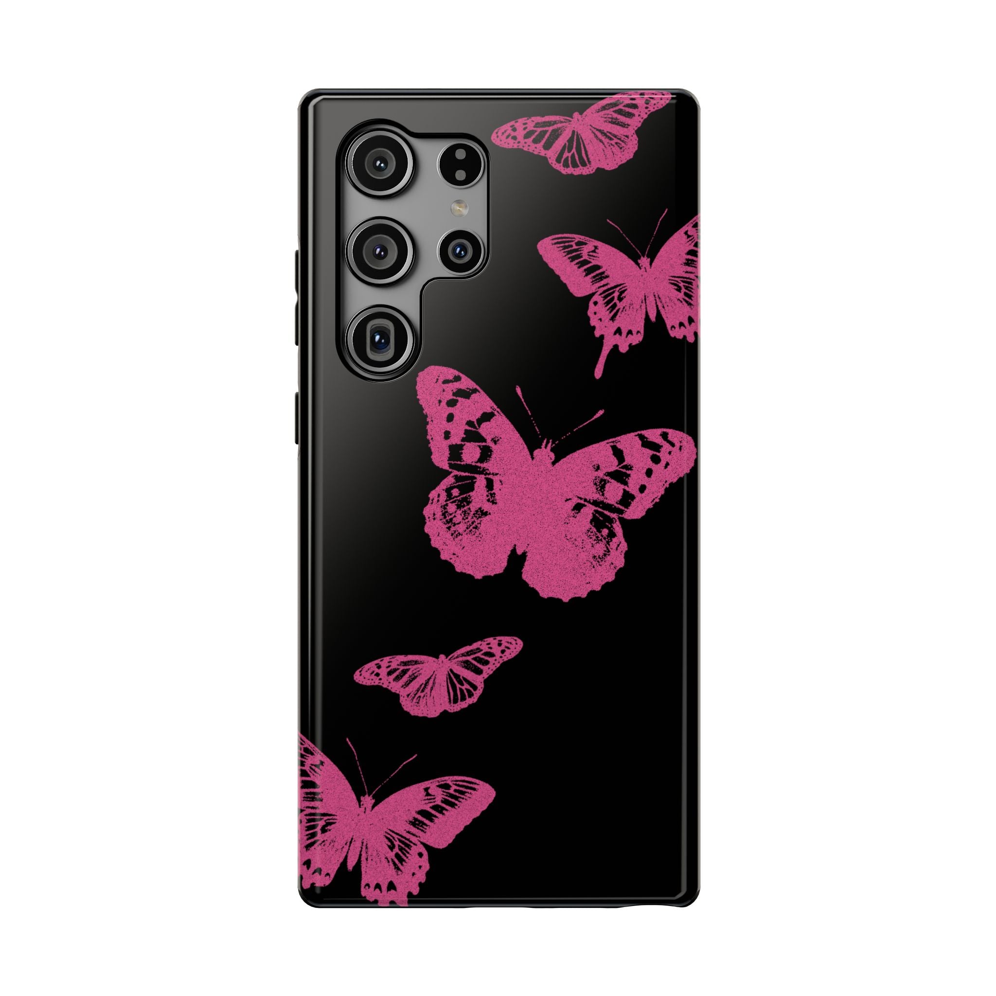 Pink Butterflies Tough Samsung Case