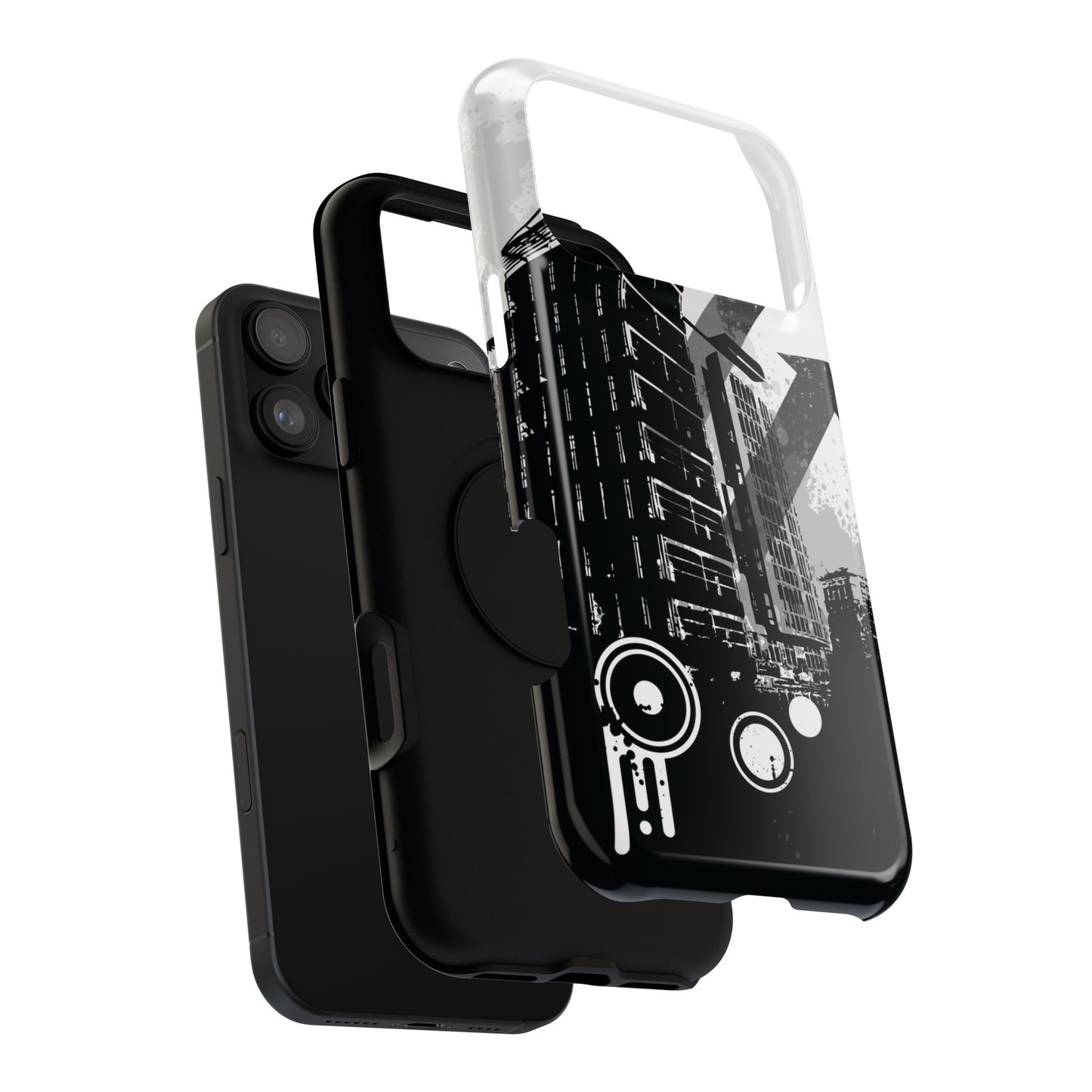 Monochrome City Tough iPhone Case