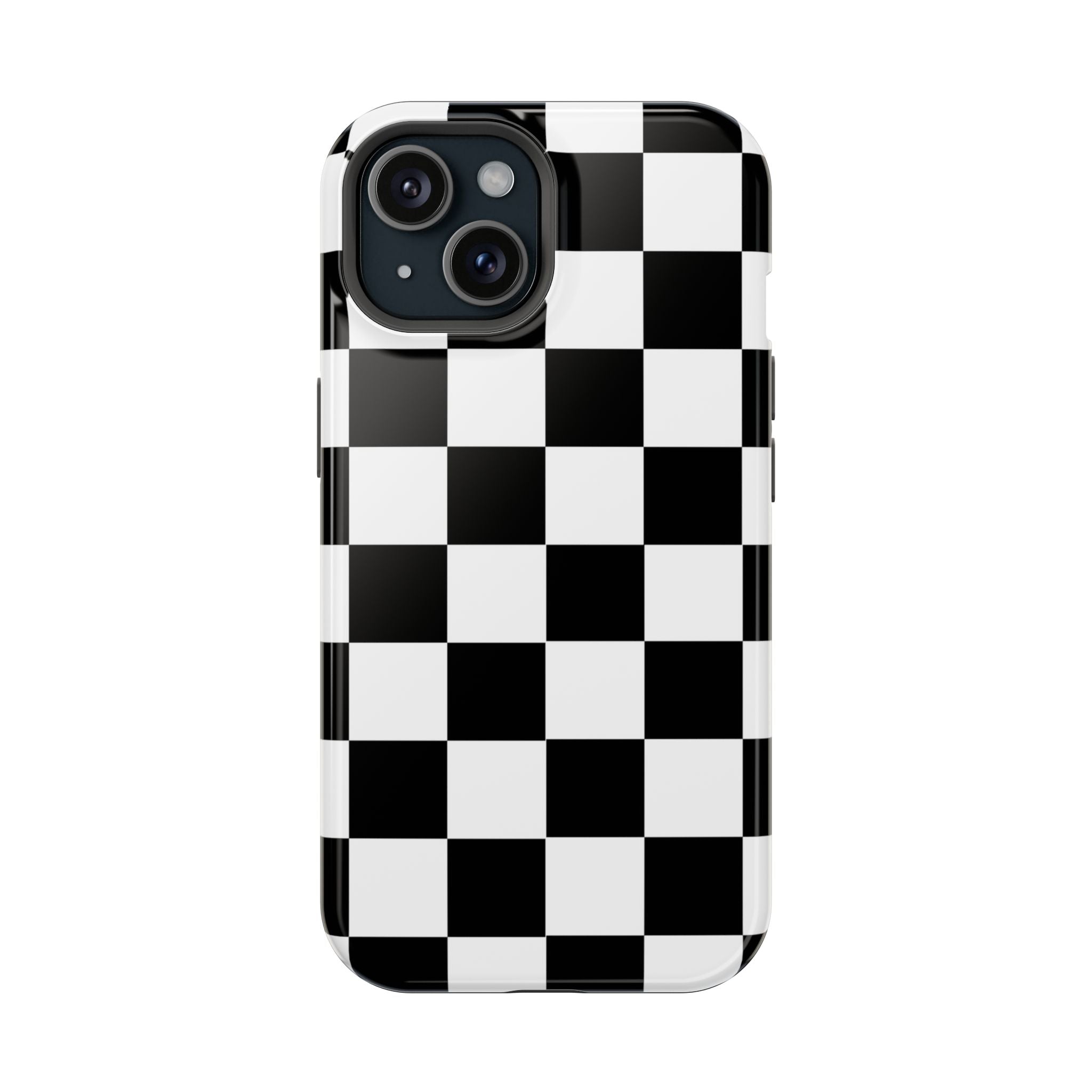 Black Grid Tough iPhone Case