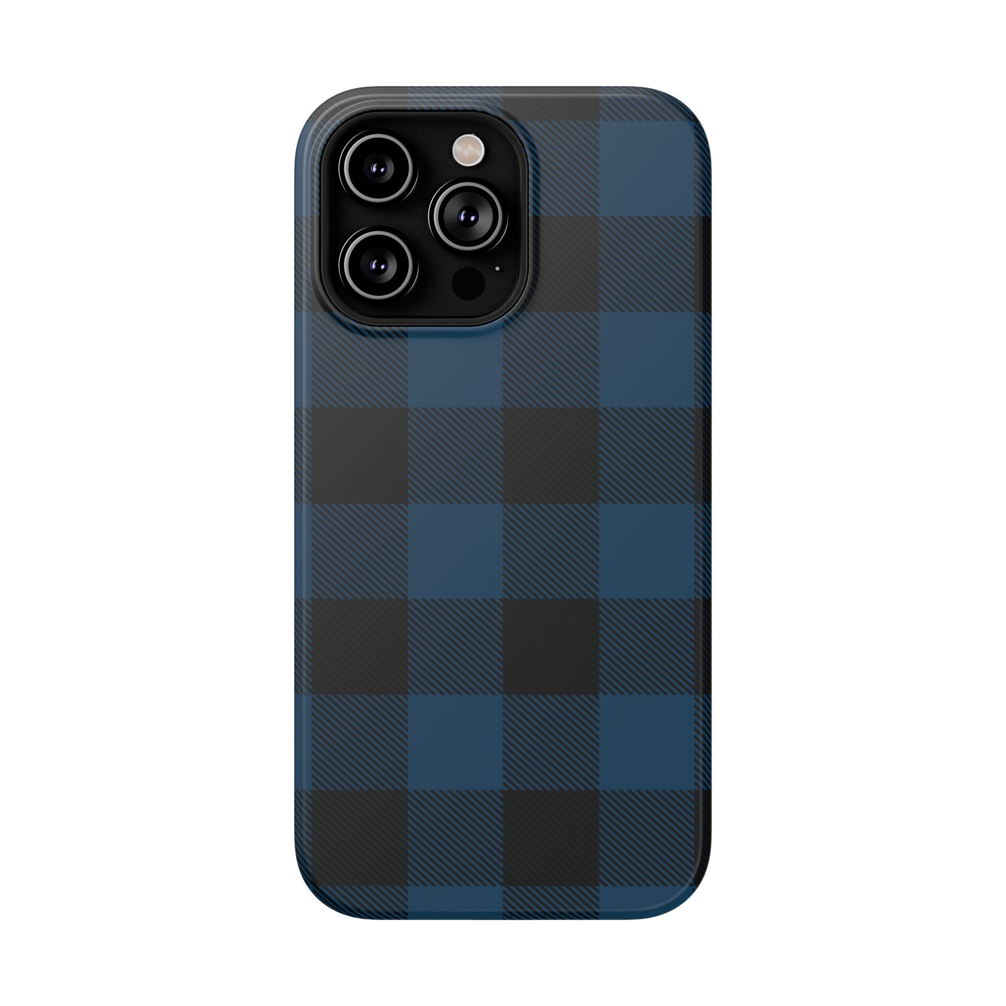 Blue Flannel Tough iPhone Case