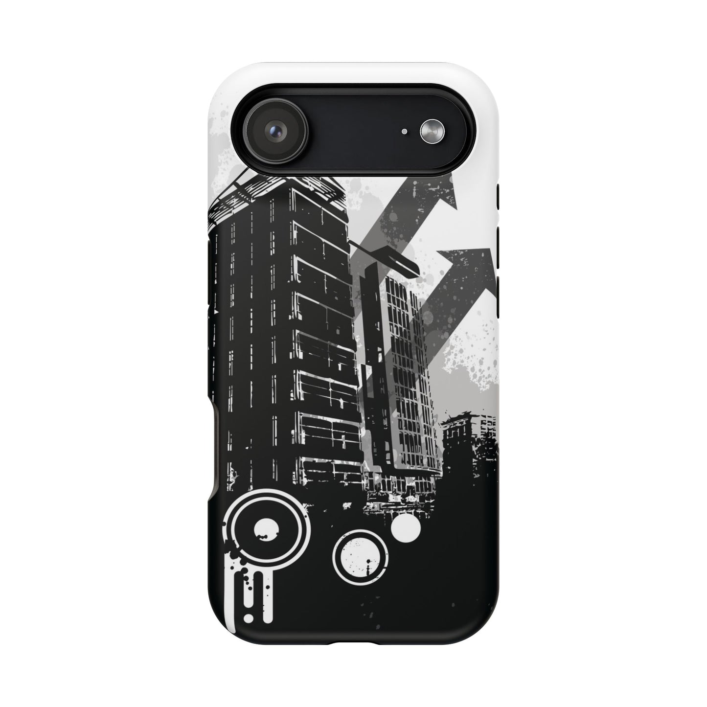 Monochrome City Tough iPhone Case