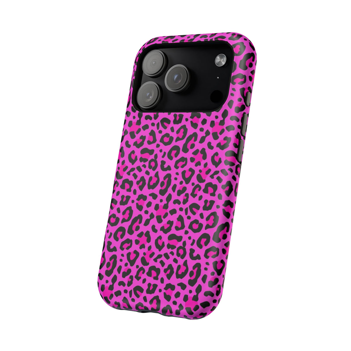 Pink Leopard MagSafe Tough iPhone Case