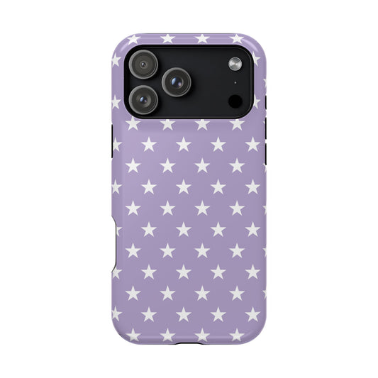Purple Stars MagSafe Tough iPhone Case