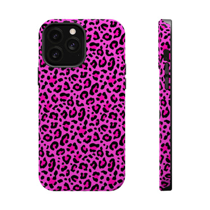 Pink Leopard MagSafe Tough iPhone Case