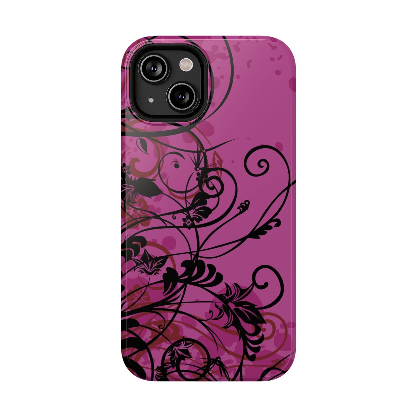 Midnight Petals Tough iPhone Case